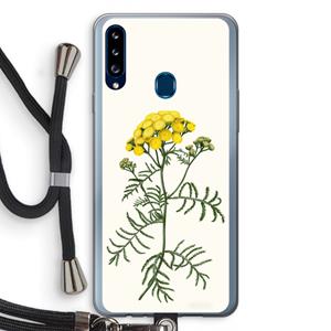 CaseCompany Tansy: Samsung Galaxy A20s Transparant Hoesje met koord