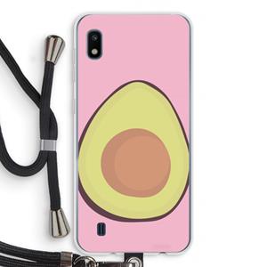 CaseCompany Avocado: Samsung Galaxy A10 Transparant Hoesje met koord