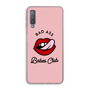 CaseCompany Badass Babes Club: Samsung Galaxy A7 (2018) Transparant Hoesje