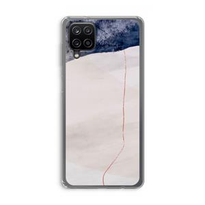 CaseCompany Stone White: Samsung Galaxy A12 Transparant Hoesje