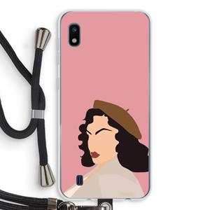 CaseCompany Confidence: Samsung Galaxy A10 Transparant Hoesje met koord