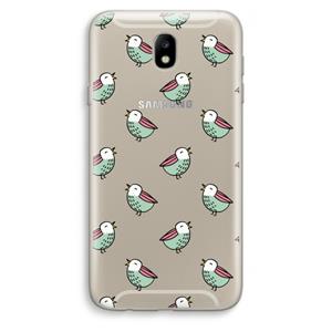CaseCompany Vogeltjes: Samsung Galaxy J7 (2017) Transparant Hoesje