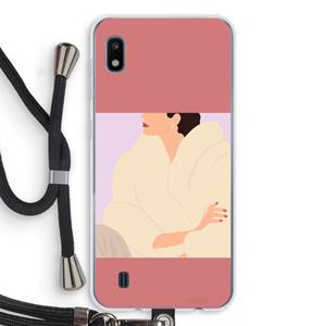 CaseCompany Cosy: Samsung Galaxy A10 Transparant Hoesje met koord