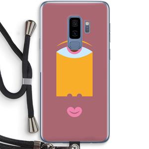 CaseCompany Mono V: Samsung Galaxy S9 Plus Transparant Hoesje met koord