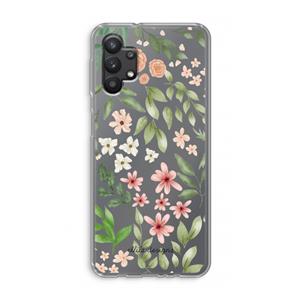 CaseCompany Botanical sweet flower heaven: Samsung Galaxy A32 5G Transparant Hoesje