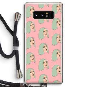 CaseCompany King Kylie: Samsung Galaxy Note 8 Transparant Hoesje met koord