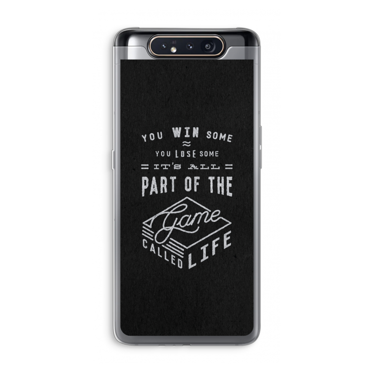 CaseCompany Life: Samsung Galaxy A80 Transparant Hoesje