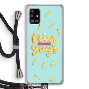 CaseCompany Always fries: Samsung Galaxy A51 5G Transparant Hoesje met koord