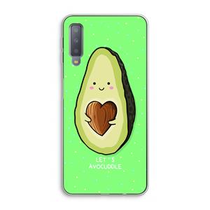 CaseCompany Avocuddle: Samsung Galaxy A7 (2018) Transparant Hoesje