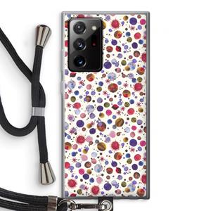 CaseCompany Planets Space: Samsung Galaxy Note 20 Ultra / Note 20 Ultra 5G Transparant Hoesje met koord