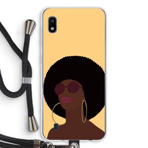 CaseCompany Golden hour: Samsung Galaxy A10 Transparant Hoesje met koord