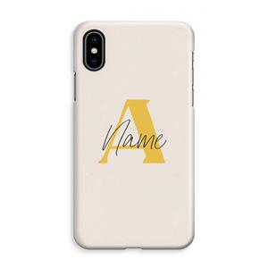 CaseCompany Amber Script: iPhone XS Max Volledig Geprint Hoesje