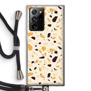 CaseCompany Terrazzo N°13: Samsung Galaxy Note 20 Ultra / Note 20 Ultra 5G Transparant Hoesje met koord