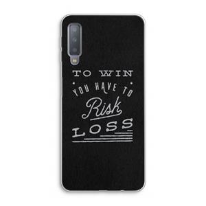 CaseCompany Risk loss: Samsung Galaxy A7 (2018) Transparant Hoesje