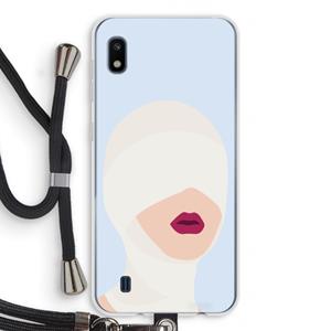 CaseCompany Incognito: Samsung Galaxy A10 Transparant Hoesje met koord