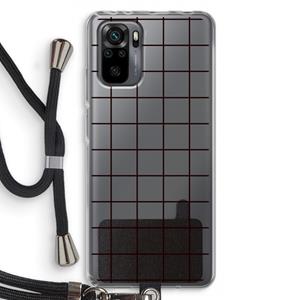 CaseCompany Rooster: Xiaomi Redmi Note 10 Pro Transparant Hoesje met koord
