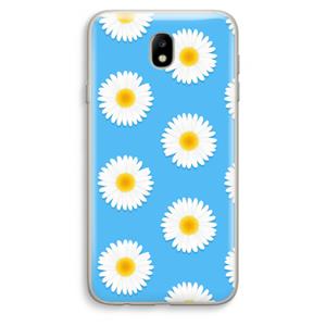 CaseCompany Margrietjes: Samsung Galaxy J7 (2017) Transparant Hoesje