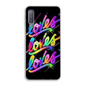 CaseCompany Loves: Samsung Galaxy A7 (2018) Transparant Hoesje