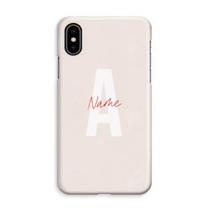 CaseCompany Strawberry Milkshake: iPhone XS Max Volledig Geprint Hoesje