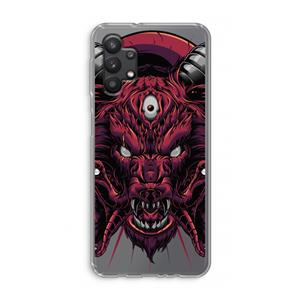 CaseCompany Hell Hound and Serpents: Samsung Galaxy A32 5G Transparant Hoesje
