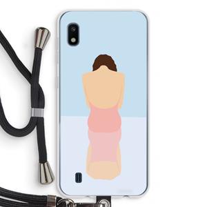CaseCompany Mirror: Samsung Galaxy A10 Transparant Hoesje met koord
