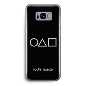 CaseCompany Squid Game: Samsung Galaxy S8 Transparant Hoesje