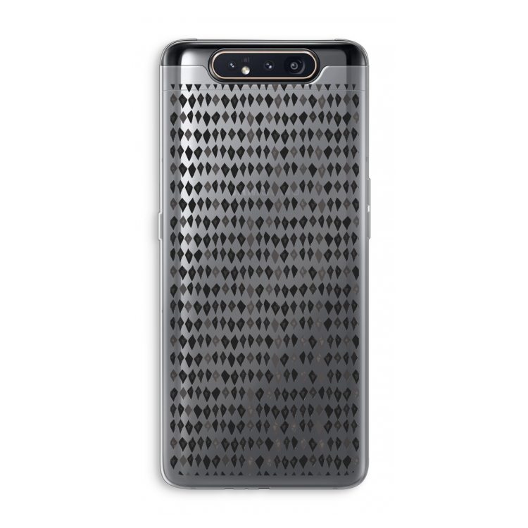 CaseCompany Crazy shapes: Samsung Galaxy A80 Transparant Hoesje