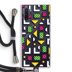 CaseCompany 8-bit N°4: Samsung Galaxy Note 10 Plus Transparant Hoesje met koord