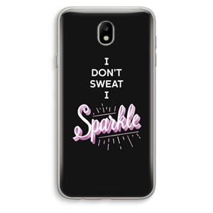 CaseCompany Sparkle quote: Samsung Galaxy J7 (2017) Transparant Hoesje