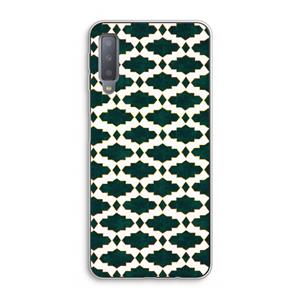 CaseCompany Moroccan tiles: Samsung Galaxy A7 (2018) Transparant Hoesje