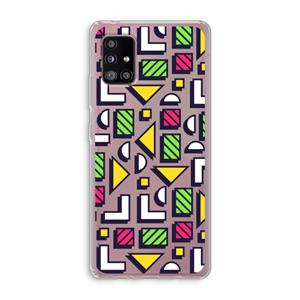 CaseCompany 8-bit N°4: Samsung Galaxy A51 5G Transparant Hoesje