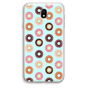 CaseCompany Donuts: Samsung Galaxy J7 (2017) Transparant Hoesje