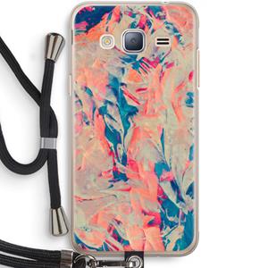 CaseCompany Alone: Samsung Galaxy J3 (2016) Transparant Hoesje met koord