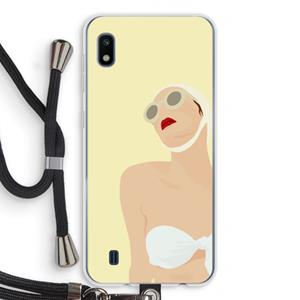 CaseCompany Summer: Samsung Galaxy A10 Transparant Hoesje met koord