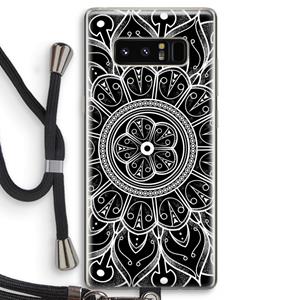CaseCompany Roses Are Red: Samsung Galaxy Note 8 Transparant Hoesje met koord