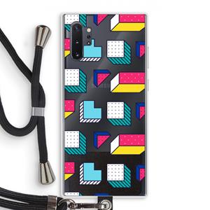 CaseCompany 8-bit N°7: Samsung Galaxy Note 10 Plus Transparant Hoesje met koord