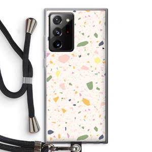 CaseCompany Terrazzo N°21: Samsung Galaxy Note 20 Ultra / Note 20 Ultra 5G Transparant Hoesje met koord