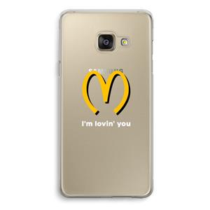 CaseCompany I'm lovin' you: Samsung Galaxy A3 (2016) Transparant Hoesje