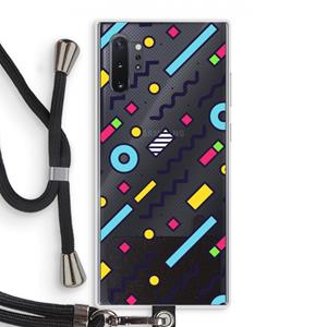 CaseCompany 8-bit N°8: Samsung Galaxy Note 10 Plus Transparant Hoesje met koord