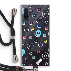 CaseCompany 8-bit N°9: Samsung Galaxy Note 10 Plus Transparant Hoesje met koord