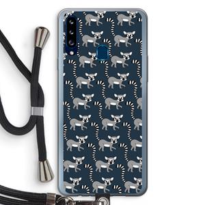 CaseCompany Makis: Samsung Galaxy A20s Transparant Hoesje met koord