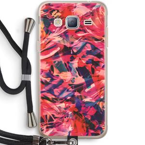 CaseCompany California: Samsung Galaxy J3 (2016) Transparant Hoesje met koord
