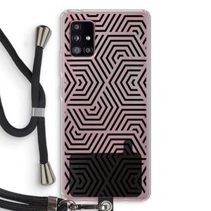 CaseCompany Magic pattern: Samsung Galaxy A51 5G Transparant Hoesje met koord