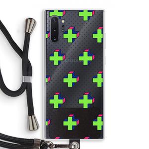 CaseCompany 8-bit N°10: Samsung Galaxy Note 10 Plus Transparant Hoesje met koord