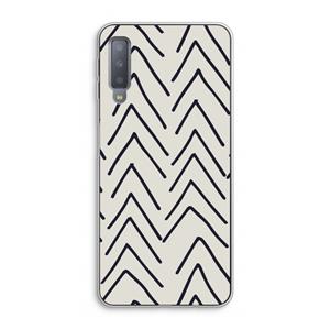 CaseCompany Marrakech Arrows: Samsung Galaxy A7 (2018) Transparant Hoesje
