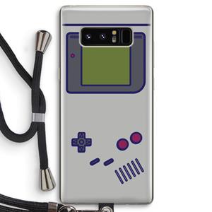 CaseCompany Game On: Samsung Galaxy Note 8 Transparant Hoesje met koord