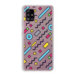 CaseCompany 8-bit N°8: Samsung Galaxy A51 5G Transparant Hoesje