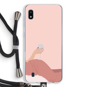 CaseCompany Wine: Samsung Galaxy A10 Transparant Hoesje met koord