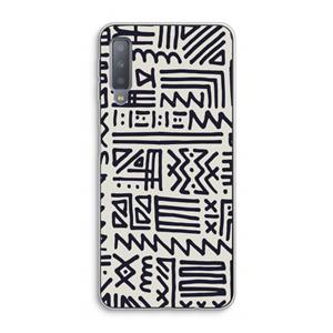CaseCompany Marrakech print: Samsung Galaxy A7 (2018) Transparant Hoesje