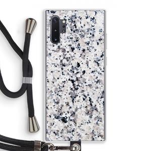 CaseCompany Gespikkelde marmer: Samsung Galaxy Note 10 Plus Transparant Hoesje met koord